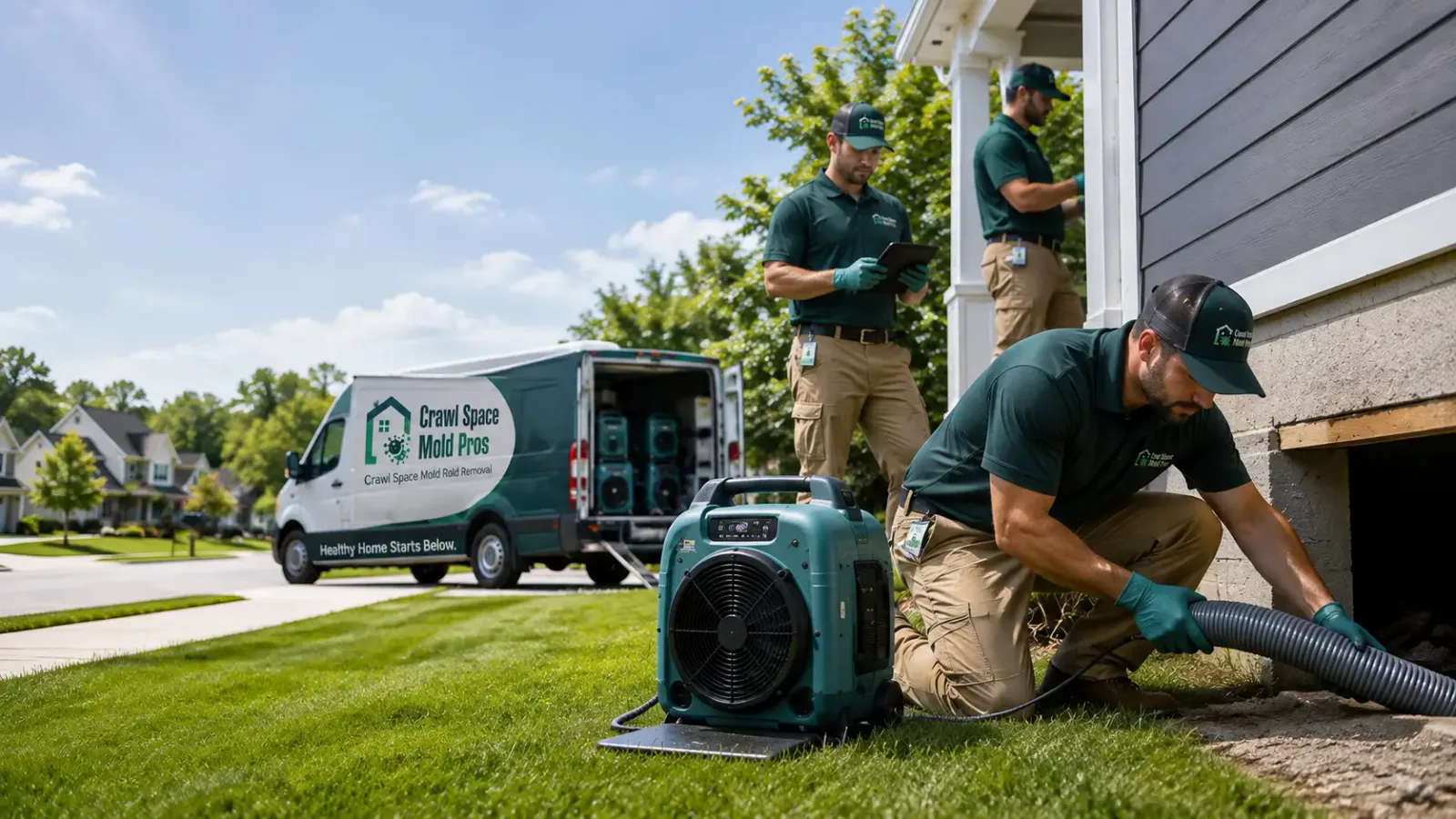 Crawl Space Mold Removal in Waterbury, NE